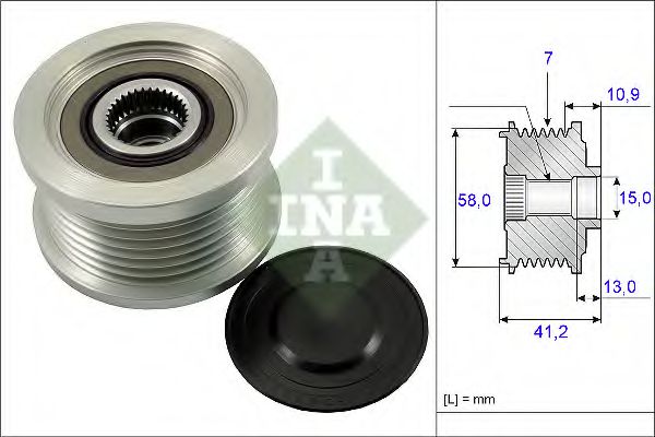 535017310 INA шкив генератора