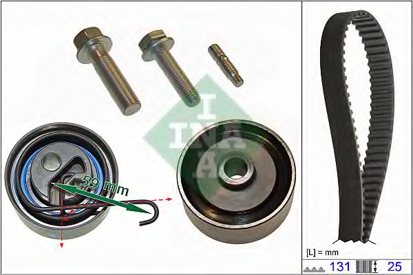 530049410 INA комплект ремня грм chevroletopelvauxhall astraa