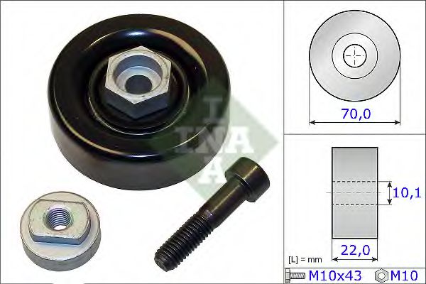 531086410 INA ролик ремня приводного chevrolet aveomatizspark 1.01.2 06-