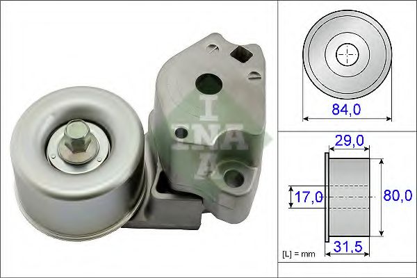 534047710 INA Натяжитель ремня приводного mitsubishi l200 2.5d 05-