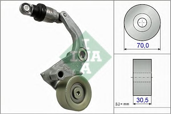 534053410 INA Ролик натяжителя HONDA CIVIC 1,8 12-