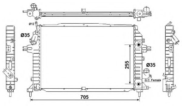 53082 NRF  Opel Zafira 5-