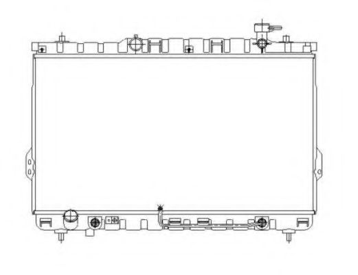 53646 NRF Радиатор HYUNDAI SANTA FE (SM) 2.4 16V BJ 200102-0