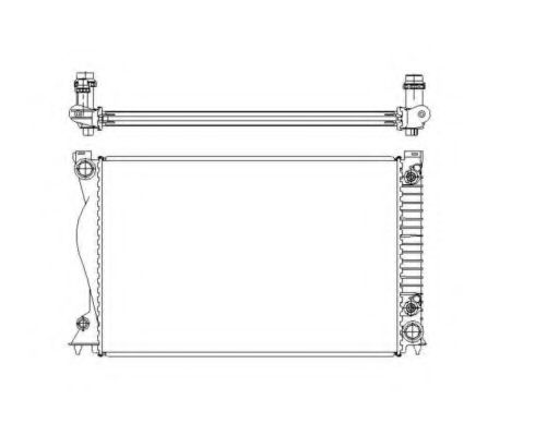 58220 NRF Радиатор AUDI A6 (4F2) 2.4 BJ 200405-200810