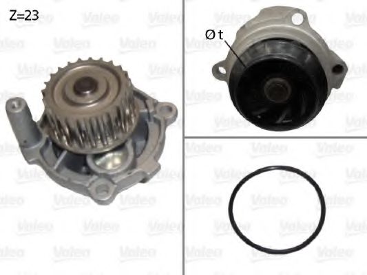 506790 VALEO Насос водяной AUDI A4/VW GOLF V/PASSAT B6/TOURAN 2.0FSI