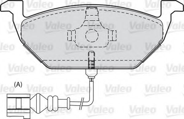 598408 VALEO колодки тормозные