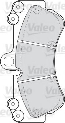 598655 VALEO колодки тормозные