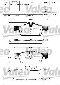 601289 VALEO тормозные колодки передние