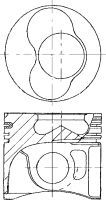 8713950010 NURAL Поршень ДВС Audi. VW 2.0TDi 16V BMM =81 1.75x2x3 std 1/2cyl.