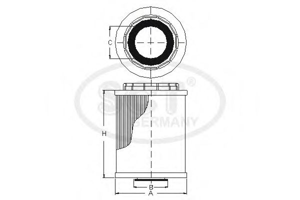 SH427P SCT Фильтр масляный SH427P (SCT) AUDI VW PORSCHE