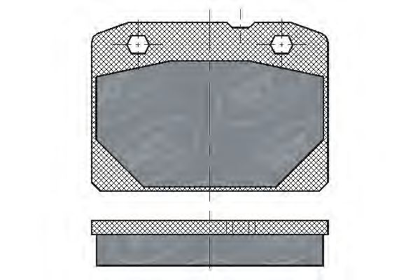 SP102 SCT Тормозные колодки (комплект 4 шт.)