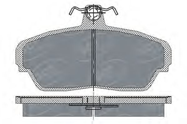 SP187 SCT Тормозные колодки