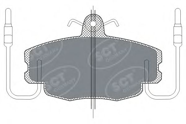 SP189 SCT Тормозные колодки