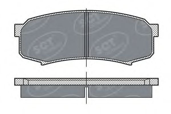 SP279 SCT Тормозные колодки (комплект 4 шт.) SP 279