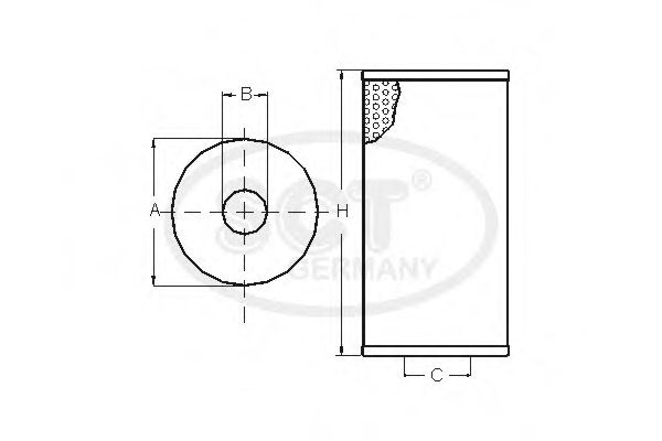 SH4049P SCT Фильтр масляный V.A.G