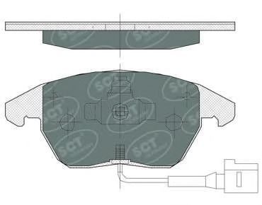 SP367 SCT Тормозные колодки 