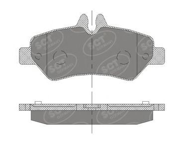 SP413 SCT Колодки тормозные задние