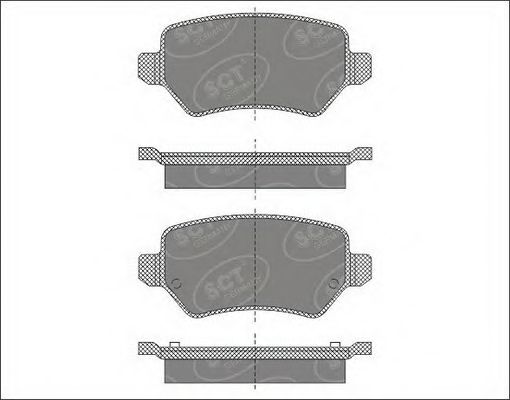 SP494 SCT Тормозные колодки (комплект 4 шт.) SP 494 OPEL Astra