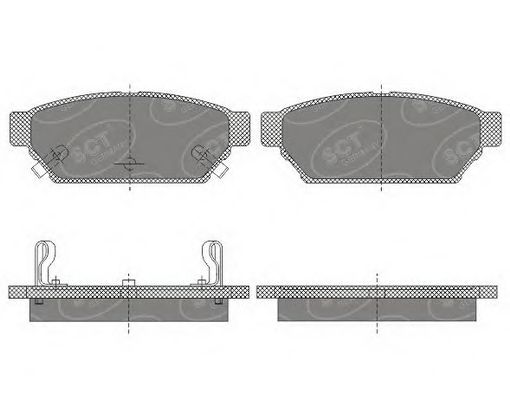 SP652 SCT Тормозные колодки