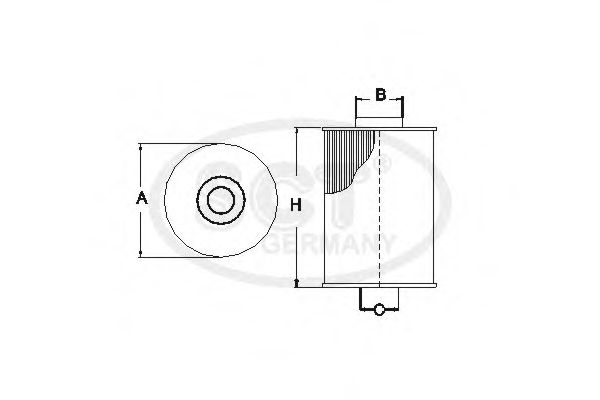 SC7065P SCT Топливный фильтр VW LT 28 II35 II46 2.8 TDI 2-