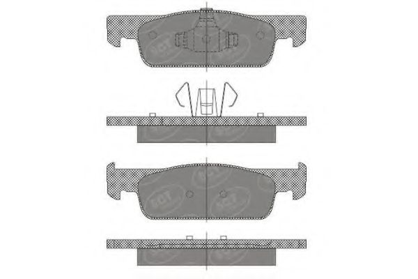 SP663 SCT Тормозные колодки (комплект 4 шт.) SP 663