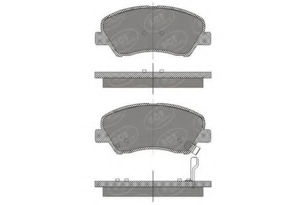 SP667 SCT Тормозные колодки (комплект 4 шт.) SP 667