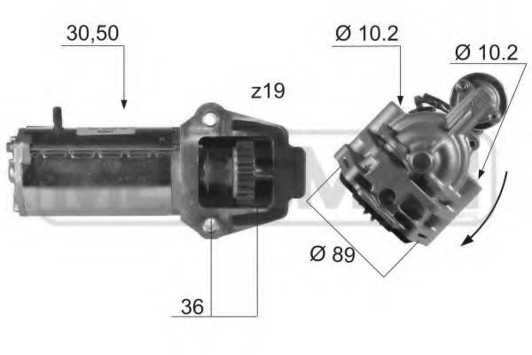 220157 ERA Стартер FORD/VOLVO FOCUS/FIESTA/MONDEO/C30/S40 95- 1.4-2.5