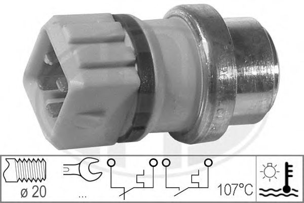 330288 ERA Термовыключатель, сигн. лампа охл. жидк. FordVWSeat 92-1