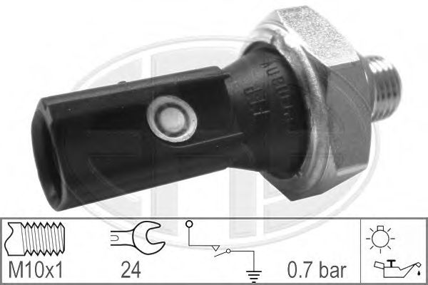 330325 ERA Датчик давл.масла audi,vw (коричневый 0.55-0.85 bar) 038919081K ERA