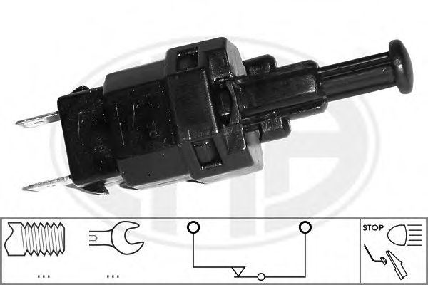 330429 ERA Датчик вкл.СТОП-сигнала Daewoo NexiaEspero 98 & Opel AstraKadettVentoZafiraFronterra 84 (see OE)