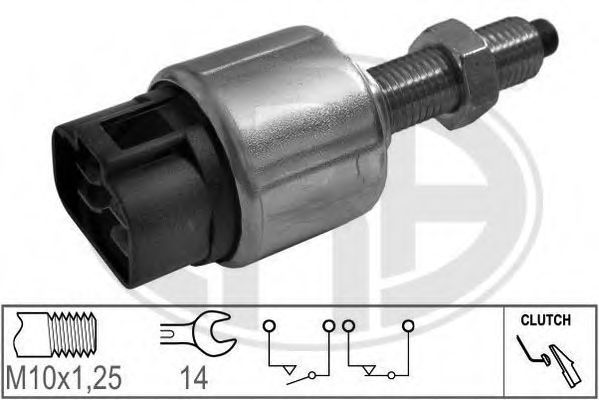 330701 ERA Выключатель фонаря сигнала торм. HondaKIAMitsubishiOpel