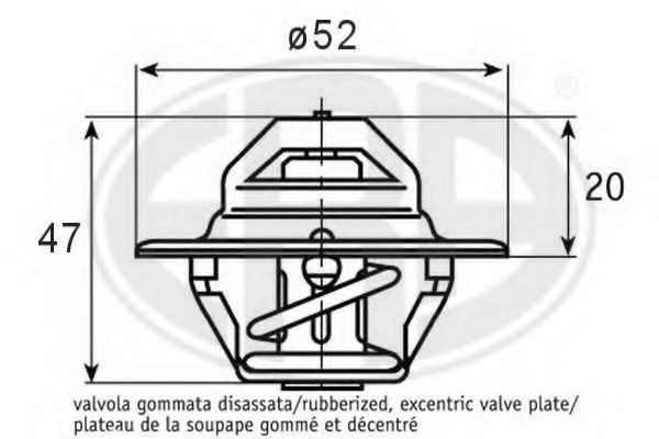 350352 ERA Термостат, охлаждающая жидкость