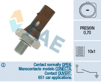 12890 FAE датчик давления масла vag