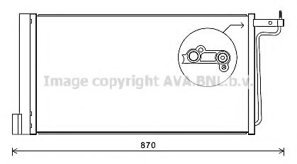 FD5485D AVA COOLING SYSTEMS конденсер ford focusc-max 1.62.0d 10-