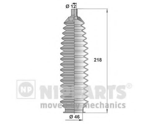 J2841016 NIPPARTS Пыльник рулевой рейки NISSAN ALMERAQASHQATEANA X-TRAIL