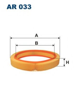 AR033 FILTRON Фильтр воздушный MB W201/W124 -93