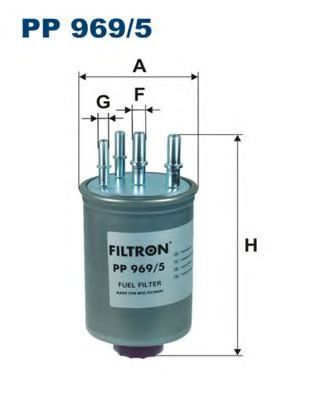 PP9695 FILTRON Фильтр топливный JAG S-Type -7, XF 8-, XJ -9