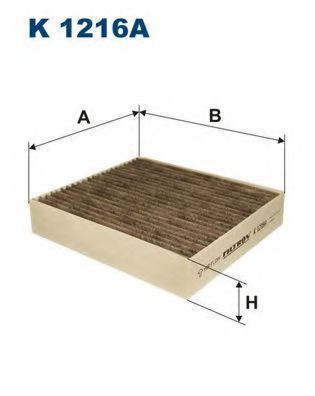 K1216A FILTRON Фильтр салона MITSUBISHI COLT 03- угольный