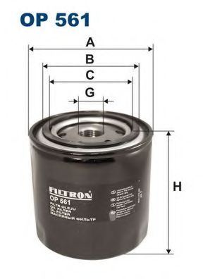 OP561 FILTRON Фильтр масляный VW T2 -86