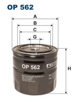 OP562 FILTRON Фильтр масляный OP562