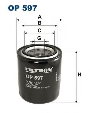 OP597 FILTRON Фильтр масляный DA 626 -97 1.6-2.2