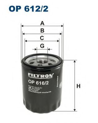 OP6162 FILTRON Фильтр масляный VAG FABIA/LUPO -05 1.0-1.4