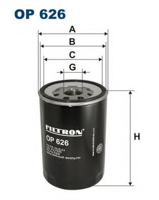 OP626 FILTRON фильтр масляный man g90, l2000, m2000, m90