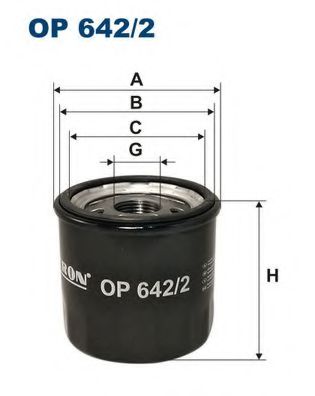 OP6422 FILTRON Фильтр масляный RENAULT LOGAN/SANDERO/DUSTER/CLIO 99- 1.2