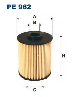 PE962 FILTRON Фильтр топливный MB C(W202)/CLK(C209)/E(W210)/M(W163)/S(W220) -05 CDI