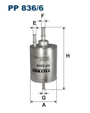 PP8366 FILTRON Фильтр топливный VAG A4 (B6)/A6(C6)/R8/EXEO 04-