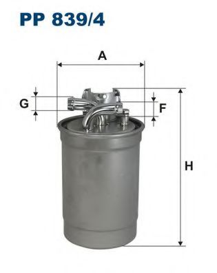 PP8394 FILTRON Фильтр топливный AUDI A4/A6/A8 97- 2.5 DIESEL