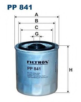 PP841 FILTRON Фильтр топливный MB/SSANGYONG DIESEL