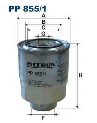 PP8551 FILTRON Фильтр топливный PP8551