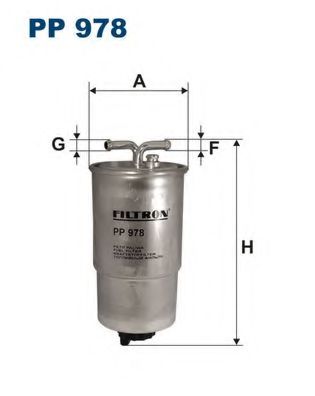 PP978 FILTRON Фильтр топливный PP978